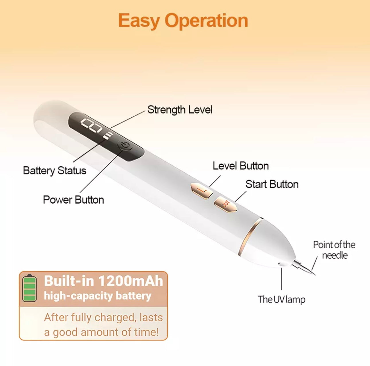 9 level plasma pen for mole removal