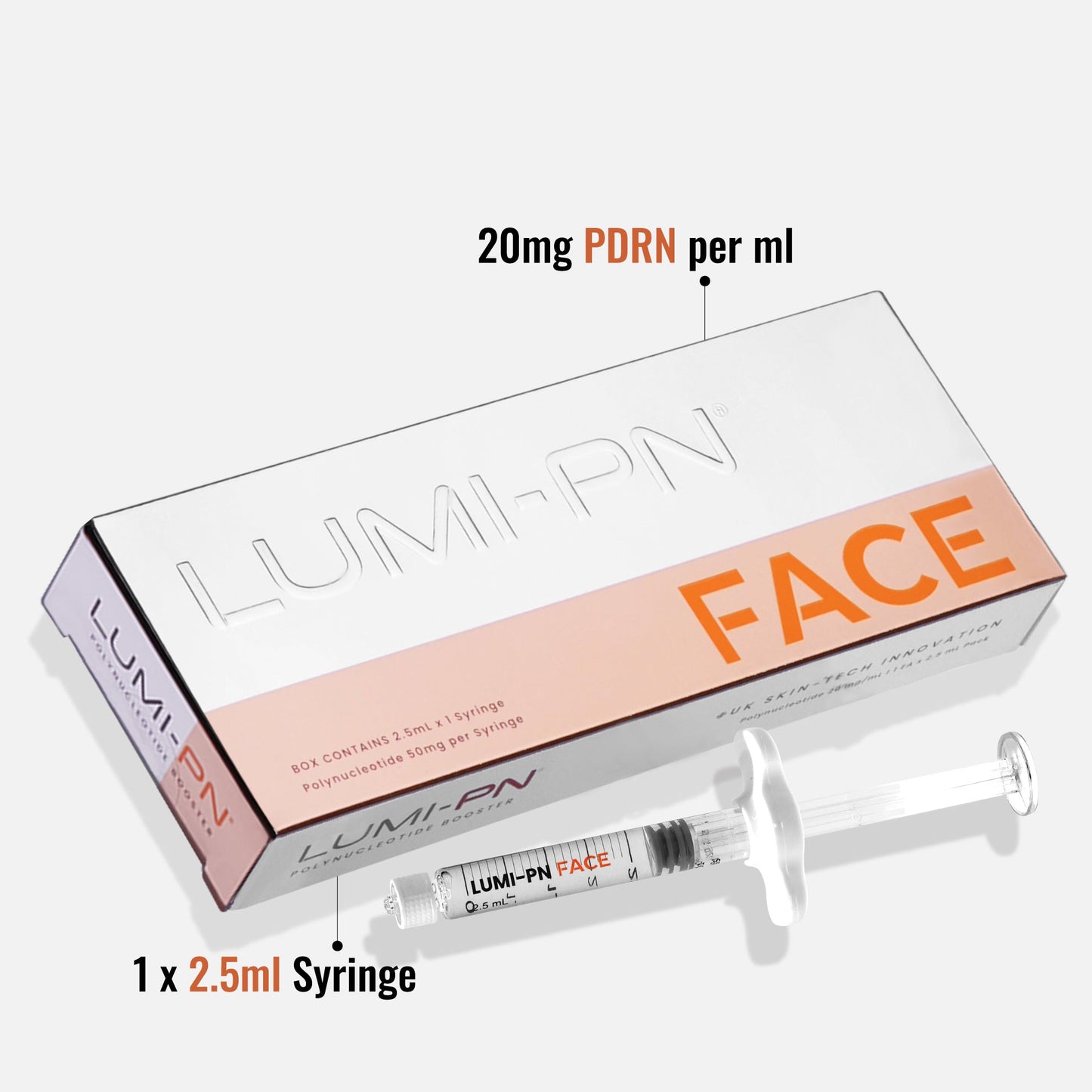 LUMI-PN FACE 1×2.5ml per pack | Polynucleotide (PDRN) 50mg